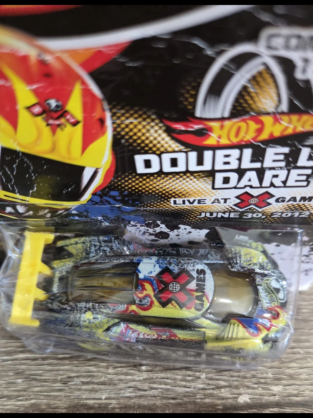 Team HOT WHEELS Rare Big Machine Rec 2012 Double Loop Dare Commemorative Car SEE